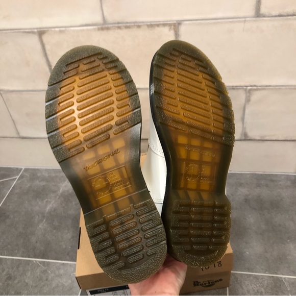 Dr Martens white Chelsea boot smooth 2976 YS ankle boot bootie elastic - Picture 6 of 7